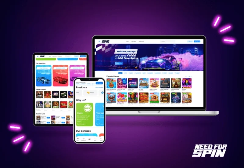 Screenshot dell'app NeedForSpin Casino